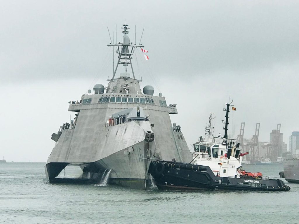 USS Tulsa (LCS 16) at Port of Colombo